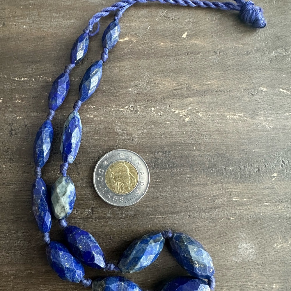 VTG Lapis Necklace - Picture 3 of 9